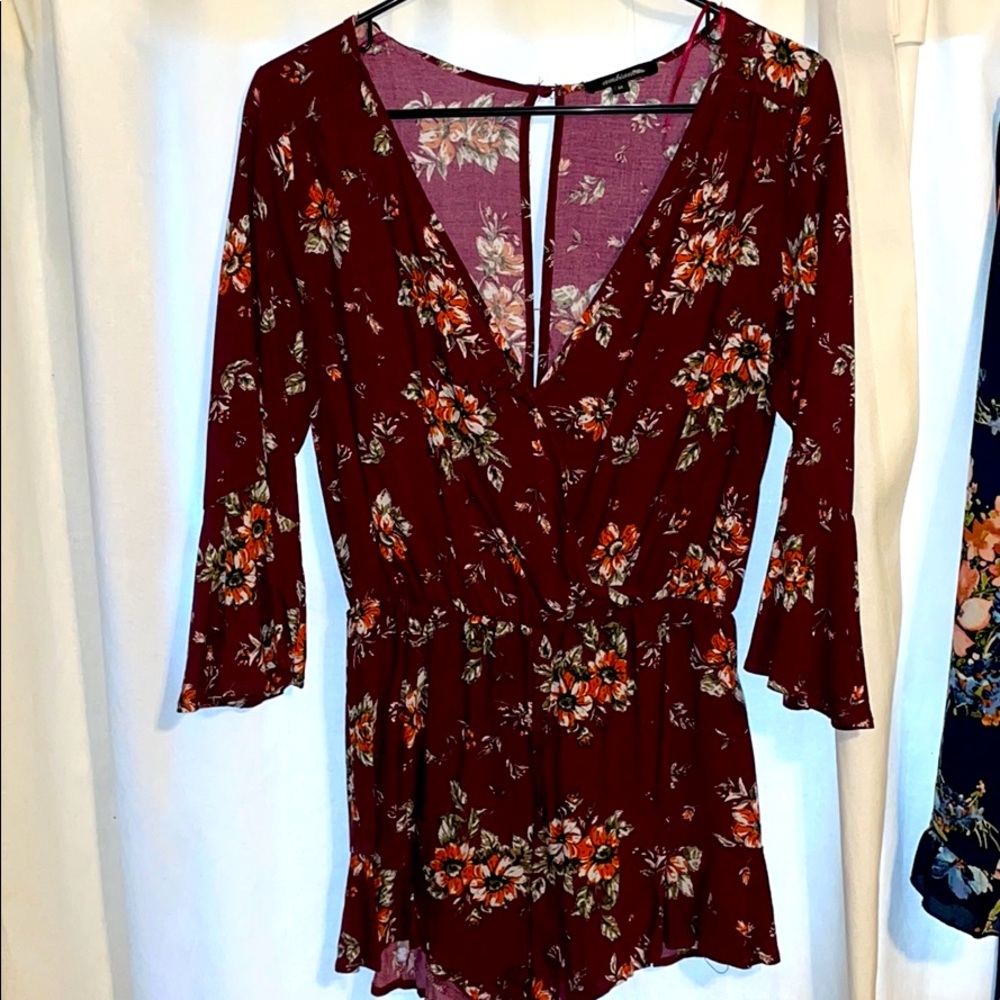 Romper with ¾ sleeves